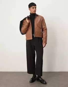 Элегантные укороченные брюки-баллоны черного цвета ASOS DESIGN