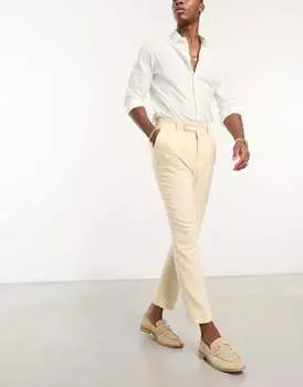 Элегантные зауженные брюки из смесовой шерсти ASOS DESIGN