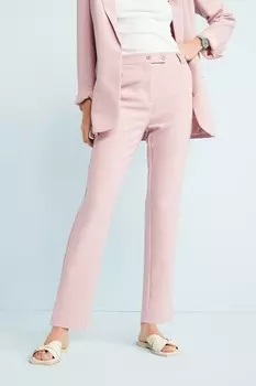 Элегантные зауженные брюки Next, розовый