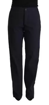 Элегантные зауженные брюки с высокой талией Exte, черный