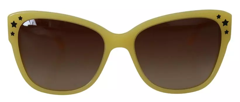 Элегантные желтые градиентные солнцезащитные очки из ацетата Dolce & Gabbana