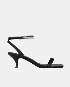 Элегантные женские босоножки на среднем каблуке Jeffrey Campbell, черный