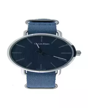 Элегантные женские кварцевые часы синего цвета. Calvin Klein, синий