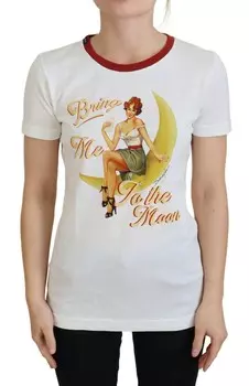 Элегантный белый хлопковый повседневный топ Dolce & Gabbana
