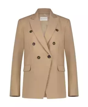 Элегантный блейзер из эластичной антибактериальной ткани Jane Lushka, бежевый