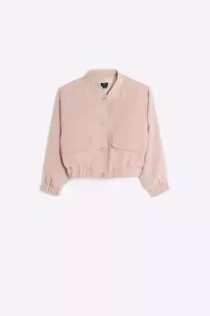 Элегантный бомбер для девочек River Island, розовый