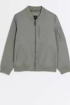 Элегантный бомбер для мальчика River Island, зеленый