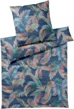 Элегантный чехол на подушку из бамбукового хлопкового атласа, одинарный, цвет Копакабана, темно-синий, размер 40x80см Elegante