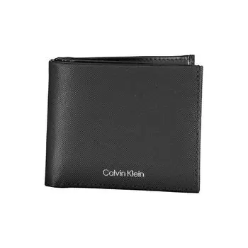 Элегантный черный кожаный кошелек с блоком RFID Calvin Klein