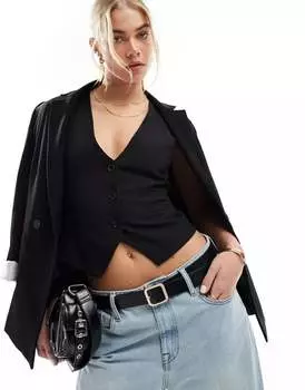 Элегантный черный жилет ASOS