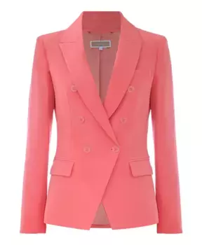 Элегантный двубортный пиджак с лацканами Kocca, красный