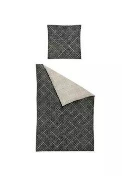 Элегантный фланелевой комплект постельного белья Nubis 8300 Alexis irisette, цвет Gesamt Breite Grau