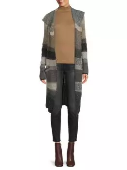 Элегантный кардиган с отложным воротником Joseph A Ombre stripe