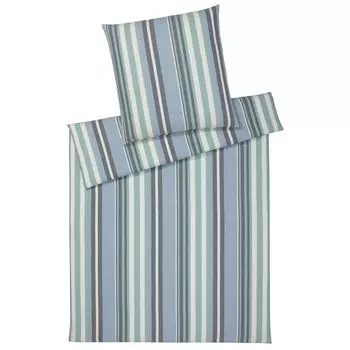 Элегантный комплект мягкого фланелевого постельного белья Tower цвет дымчатый синий размер 155х200+80х80 Elegante