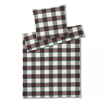 Элегантный комплект мягкого фланелевого постельного белья Вестминстер цвет вина размер 155х200+80х80 Elegante