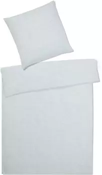 Элегантный комплект полульняного постельного белья Бриз цвет салатовый размер 140х200+70х90см Elegante