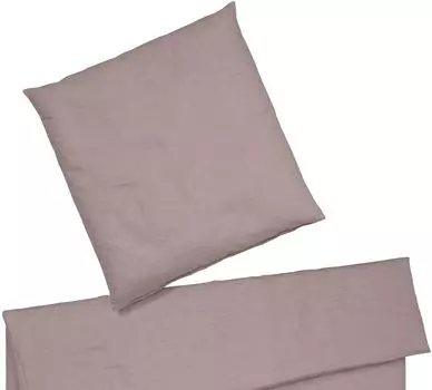 Элегантный комплект полульняного постельного белья Бриз цвет Румяна размер 140х220+70х90см Elegante