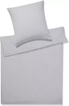 Элегантный комплект постельного белья из сирсакера цвета Челси серебристый размер 140х200см + 70х90см Elegante