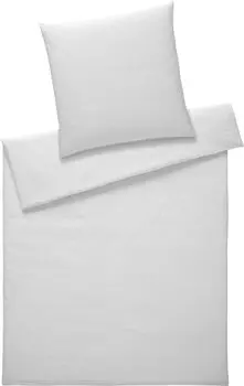 Элегантный комплект постельного белья из сирсакера цвета Стокгольм светло-серый, размер 140х200+70х90см Elegante