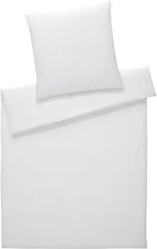 Элегантный комплект постельного белья из сирсакера цвета Стокгольм белый размер 140х200+70х90см Elegante