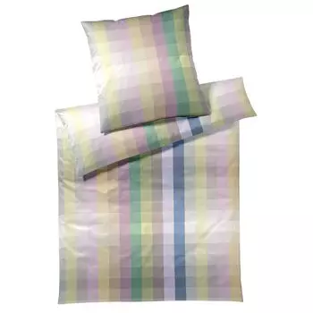 Элегантный комплект постельного белья из сатина Mako, цвет светло-желтый, размер 155х220+80х80 Elegante