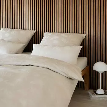 Элегантный комплект постельного белья из сатина Mako Garden цвет Серый размер 200х200+2х80х80 Elegante