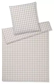 Элегантный комплект постельного белья из перкаля 7021 Quadro цвет бордо размер 240х220+2х40х80 Elegante