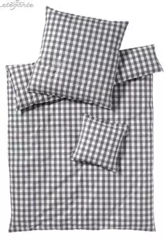 Элегантный комплект постельного белья из перкаля Quadro 7021 цвет серебро размер 40х80см Elegante