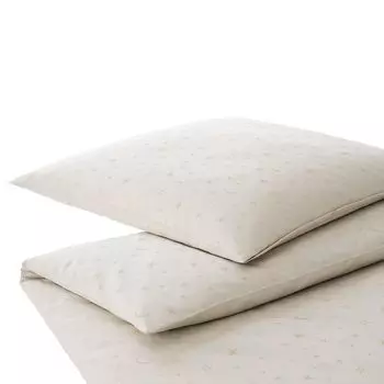 Элегантный комплект постельного белья из сатина Mako Звезды цвет натуральный размер 155х220+40х80см Elegante