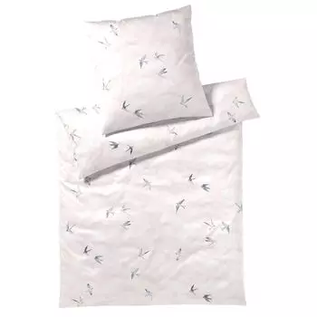 Элегантный комплект постельного белья Mako из сатина Reverie цвет розовый размер 200х200+2х70х90см Elegante