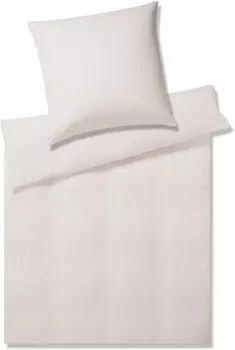 Элегантный комплект постельного белья Mako из трикотажа Solid Stripe цвет роза размер 140х220+70х90см Elegante