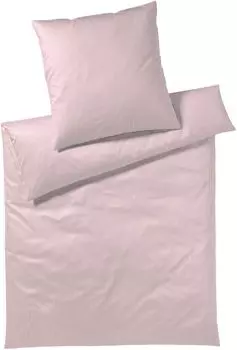 Элегантный комплект постельного белья Mako из трикотажа Sister Stripe цвет роза размер 140х220+70х90см Elegante