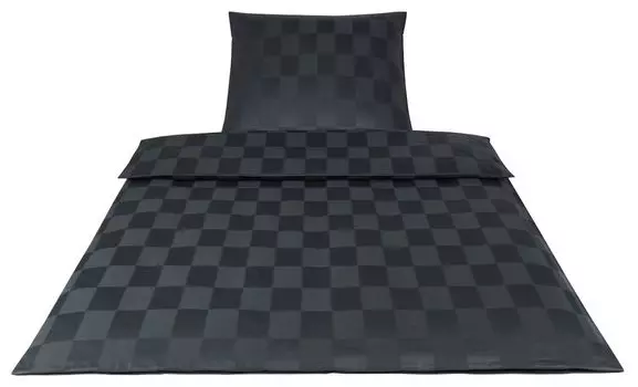 Элегантный комплект постельного белья Mako из сатина Courage цвет белый размер 80х80 200х200 Elegante