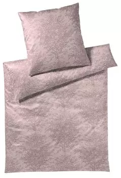 Элегантный комплект постельного белья Mako из сатина Лесной цвет Бордо размер 135х200+80х80 Elegante