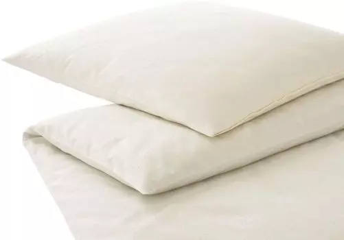 Элегантный комплект постельного белья Mako из сатина Пейсли кремовый размер 200х200+2х40х80 Elegante