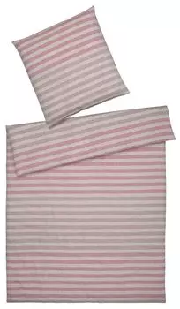 Элегантный комплект постельного белья полульняного цвета прозрачный румяный размер 135х200+40х80 Elegante