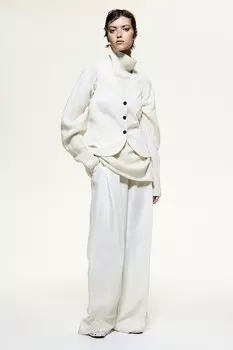 Элегантный костюмный жилет H&M, бежевый