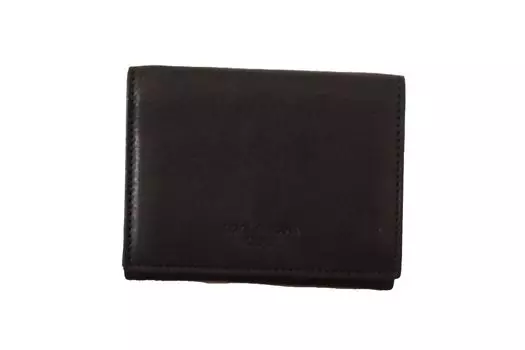 Элегантный кожаный многофункциональный аксессуар Trifold Dolce & Gabbana, черный