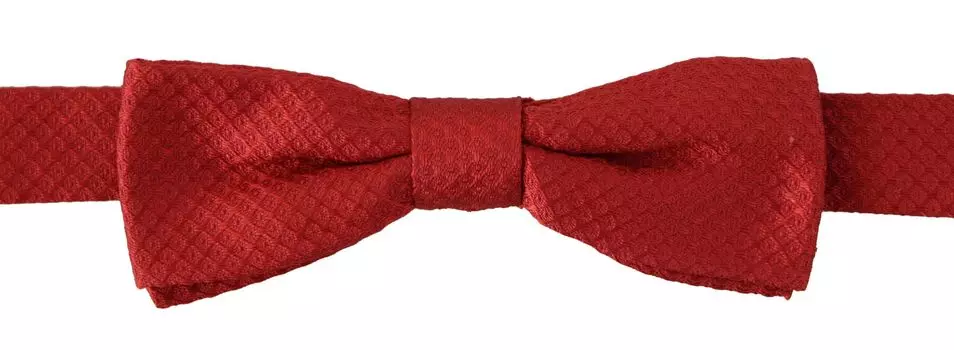 Элегантный красный шелковый галстук-бабочка Dolce & Gabbana