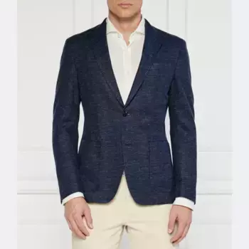 Элегантный льняной жакет 13 фасона giro-j35 Windsor, синий