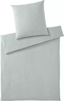 Элегантный муслиновый комплект постельного белья гладкий цвет мятный размер 155х200+80х80см Elegante