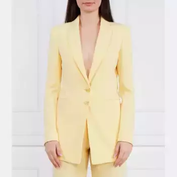 Элегантный пиджак приталенного кроя Patrizia Pepe, желтый