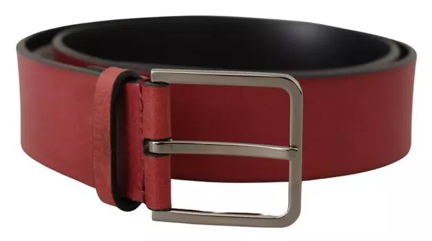 Элегантный ремень из кожи Grosgrain с серебряной пряжкой Dolce & Gabbana