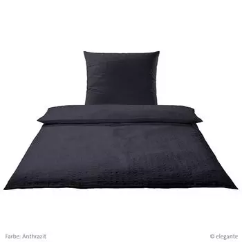 Элегантный сатин Mako Chelsea 7013 - цвет: антрацит - 9, 80/80 155/220 см Elegante