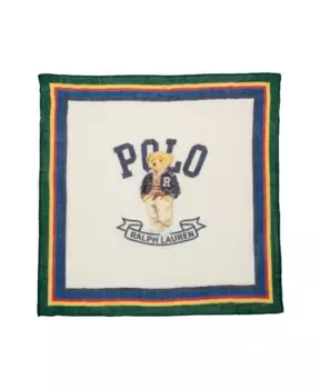 Элегантный шарф поло Bear из шерсти Ralph Lauren, мультиколор