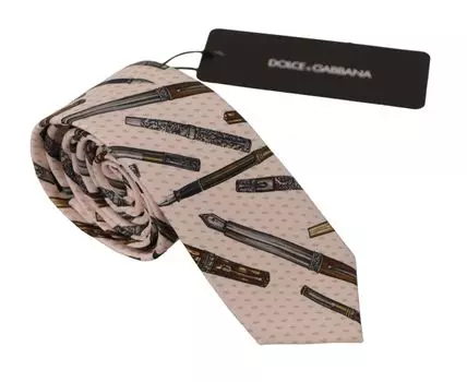 Элегантный шелковый галстук-бабочка для изысканных вечеров Dolce & Gabbana, розовый