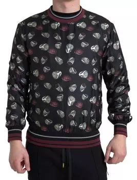Элегантный шелковый свитер с круглым вырезом Dolce & Gabbana - мужской мульти