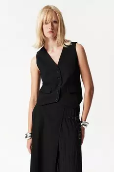 Элегантный шерстяной жилет & Other Stories, черный