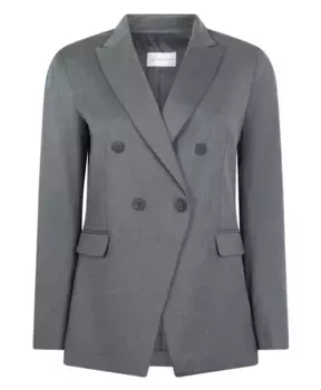 Элегантный темный блейзер с приветствием Jane Lushka, серый