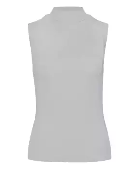 Элегантный топ в рубчик с водолазкой Drykorn, бежевый